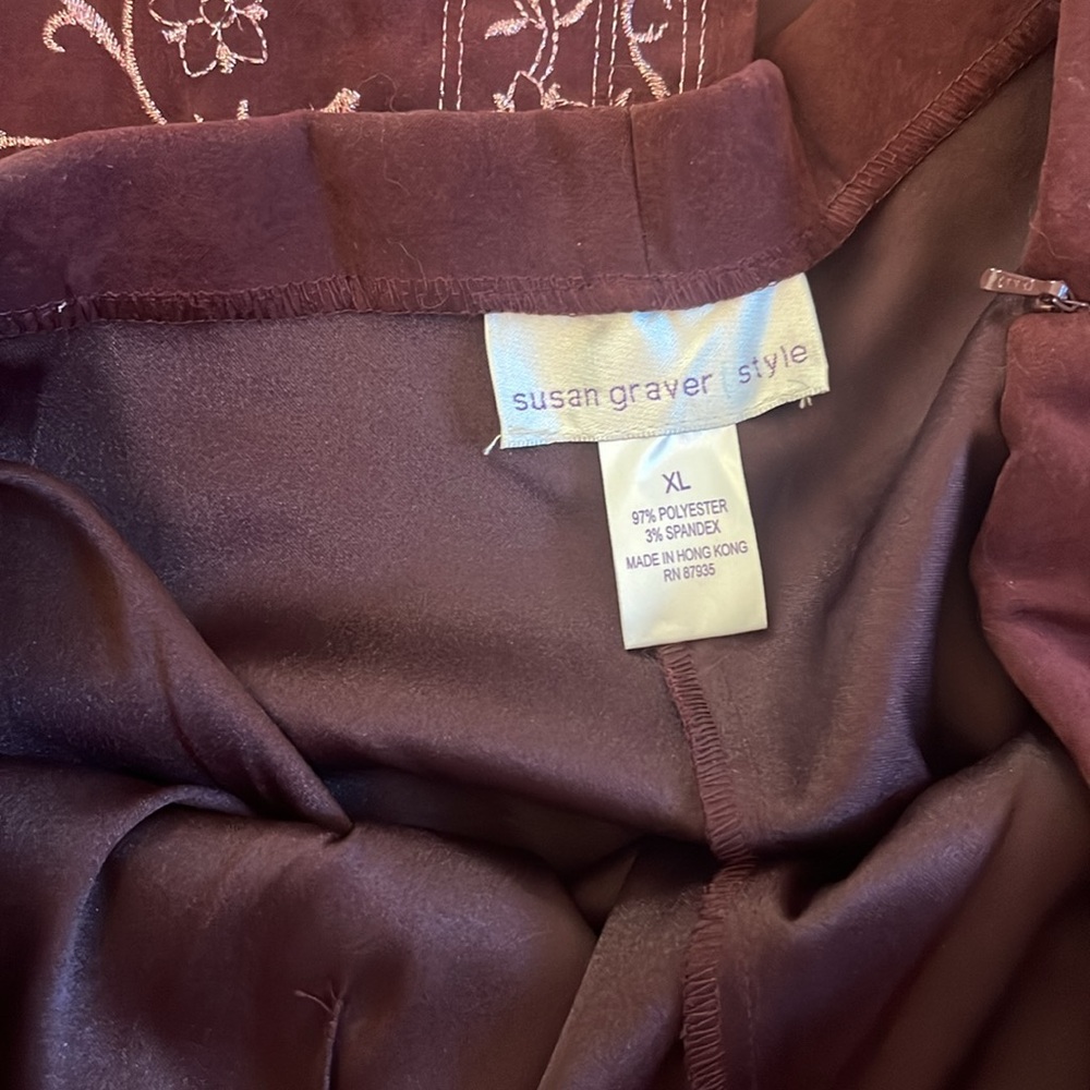 NWT 1990s Susan Graver suit jacket and pant set size XL - Picture 3 of 6